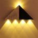 5W AC110V-230V Triangular Black White LED Wall Lamp KTV BAR Wand Decoration Lighting Warm White Colorful 